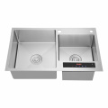 220v 100w intelligent under mount double bowl stainless steel kitchen sinks